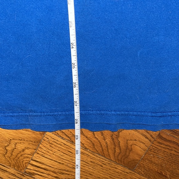 Adidas KANSAS JAYHAWKS Blue College Basketball 6th MAN T-SHIRT Size Mens Large - Picture 8 of 9